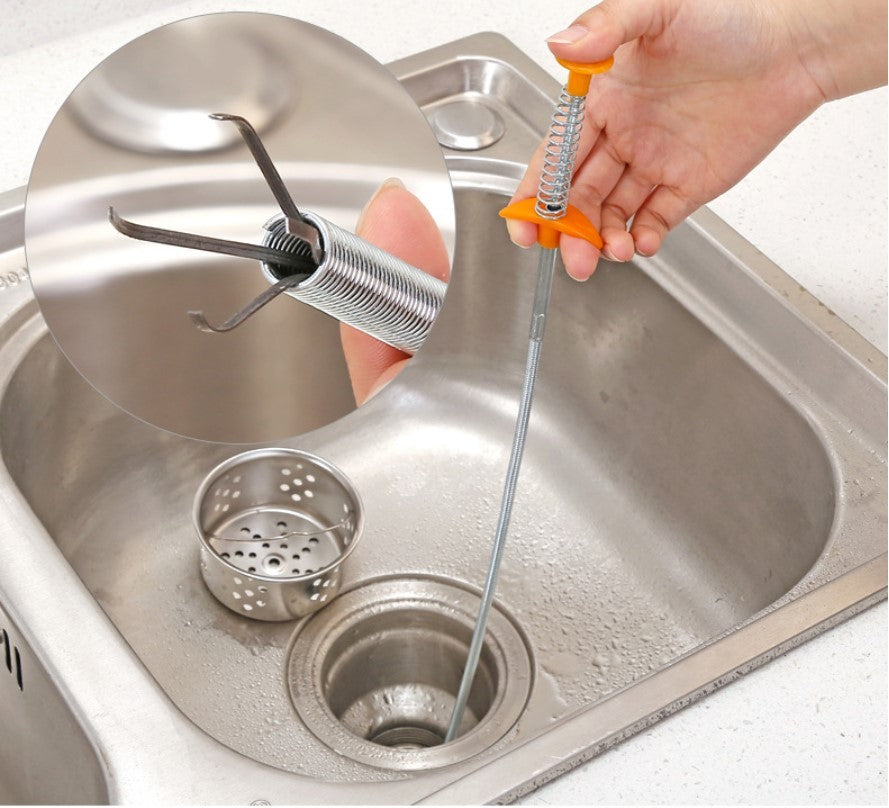 Simple Sewer Dredger Spring Pipe For Blocked Kitchen Sink